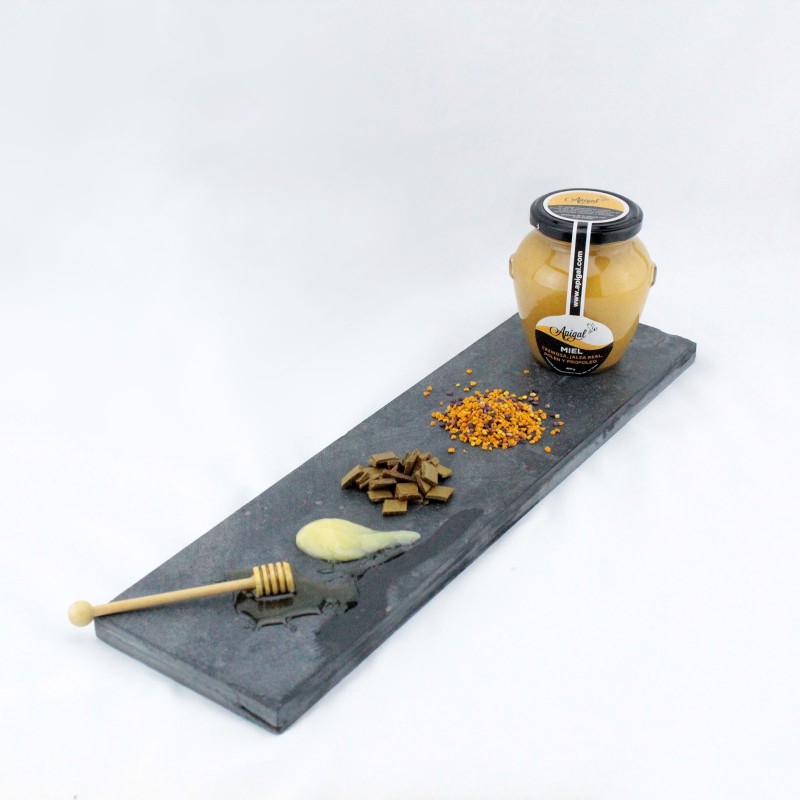 Miel con jalea real, polen y propóleo 400g