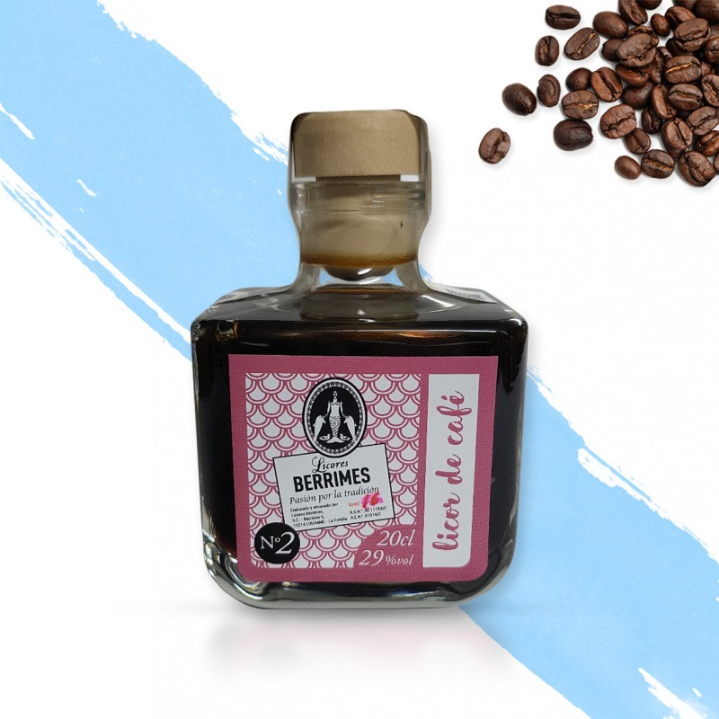 Botella Licor de café 20cl. Berrimes - Imagen 2