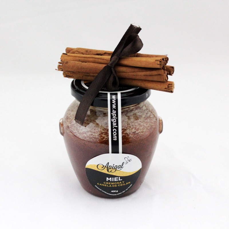 Miel cremosa con canela de Ceylan 400g