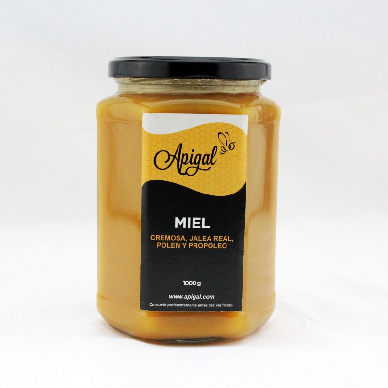 Miel con jalea real, polen y propóleo 1kg