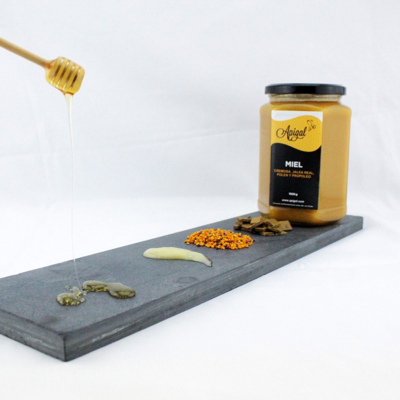 Miel con jalea real, polen y propóleo 1kg