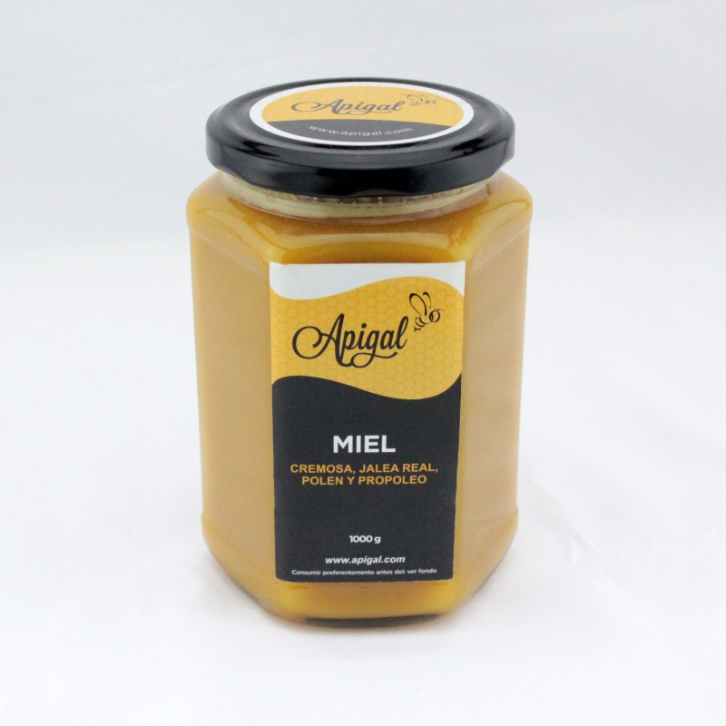 Miel con jalea real, polen y propóleo 1kg